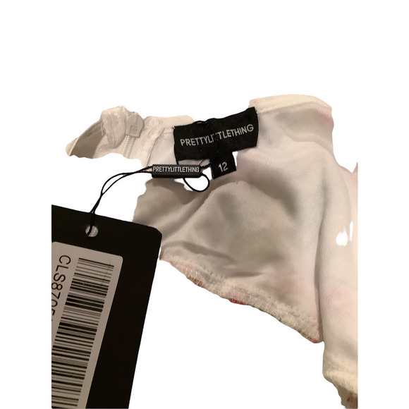 PRETTY LITTLE THING “KATHERINA” PLUNGE HARNESS ROMPER 12 NWT - Picture 8 of 12